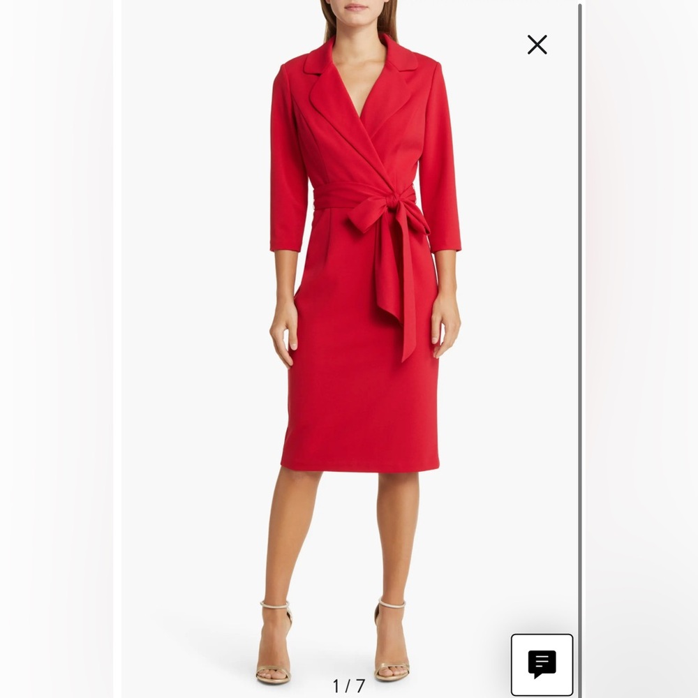 Tie Belt Faux Wrap Cocktail Dress
Adrianna Papell